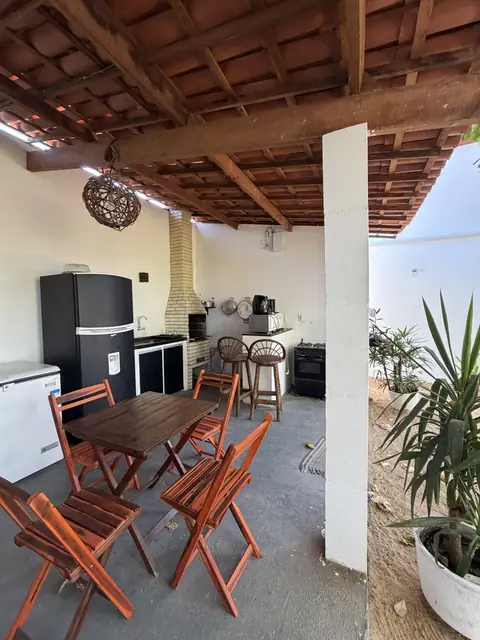 Deck com cozinha — Barra Beach House, Fortim