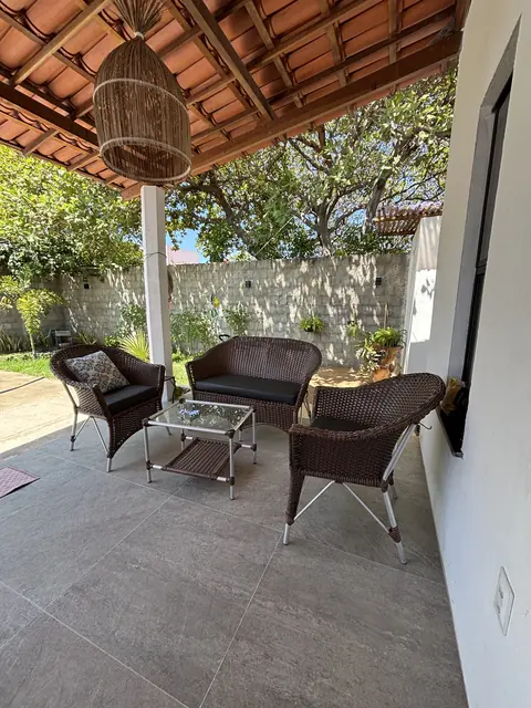 Chalé 3 Quartos na Barra Beach House, Fortim — varanda gourmet, foto 6