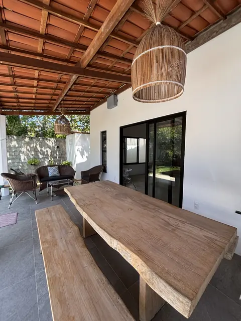 Chalé 3 Quartos na Barra Beach House, Fortim — varanda gourmet, foto 9
