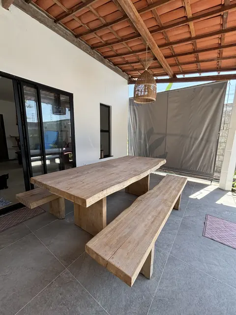 Chalé 3 Quartos na Barra Beach House, Fortim — varanda gourmet, foto 10